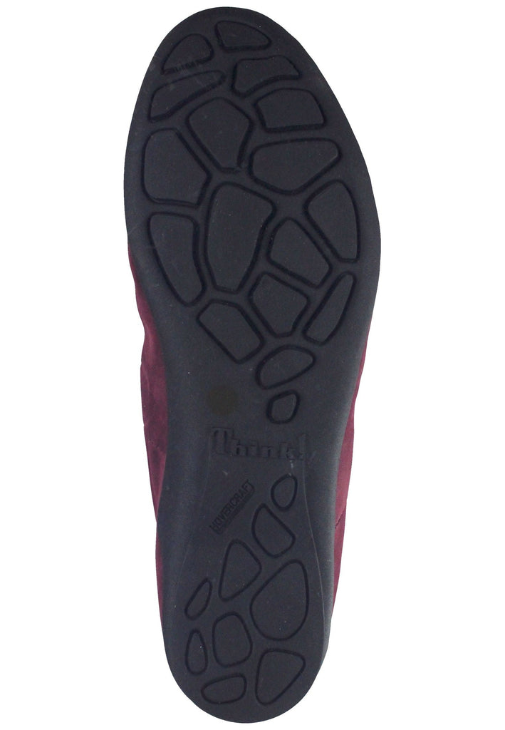 Think! Stiefelette Nubukleder Rot