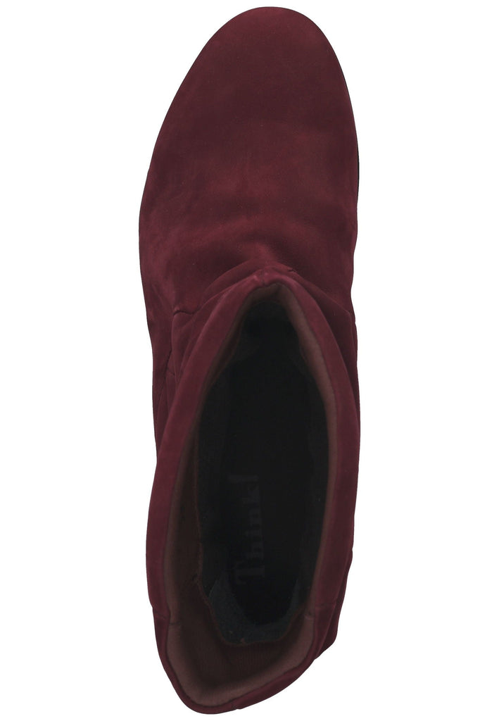 Think! Stiefelette Nubukleder Rot