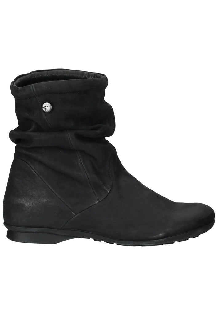 Think! Stiefelette Nubukleder Schwarz