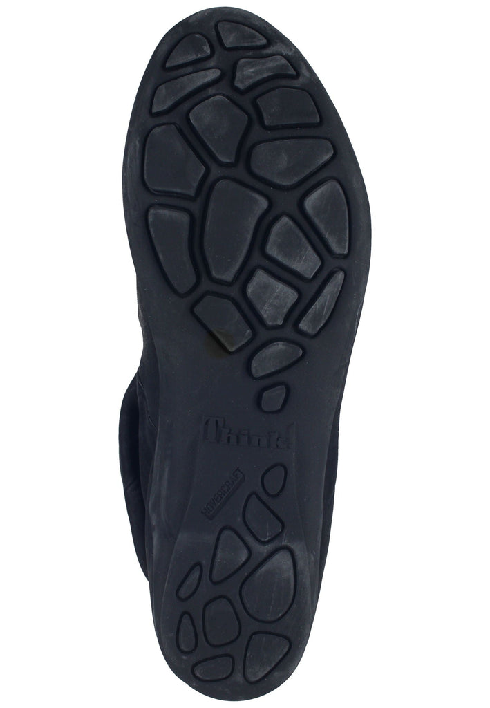 Think! Stiefelette Nubukleder Schwarz