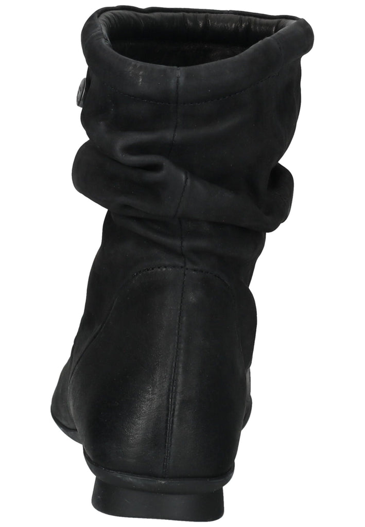 Think! Stiefelette Nubukleder Schwarz