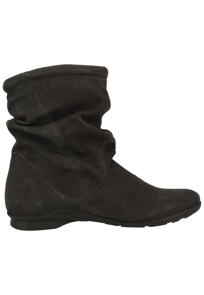 Think! Stiefelette Nubukleder Schwarz