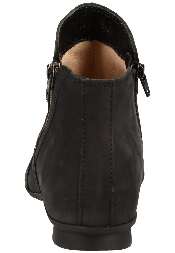 Think! Stiefelette Nubukleder Schwarz