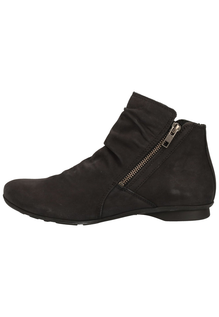 Think! Stiefelette Nubukleder Schwarz