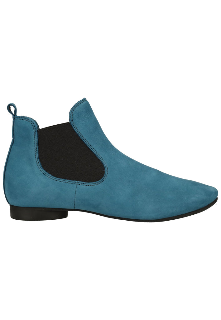 Think! Stiefelette Nubukleder/Textil Blau