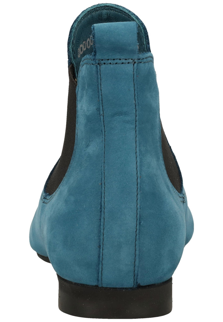 Think! Stiefelette Nubukleder/Textil Blau