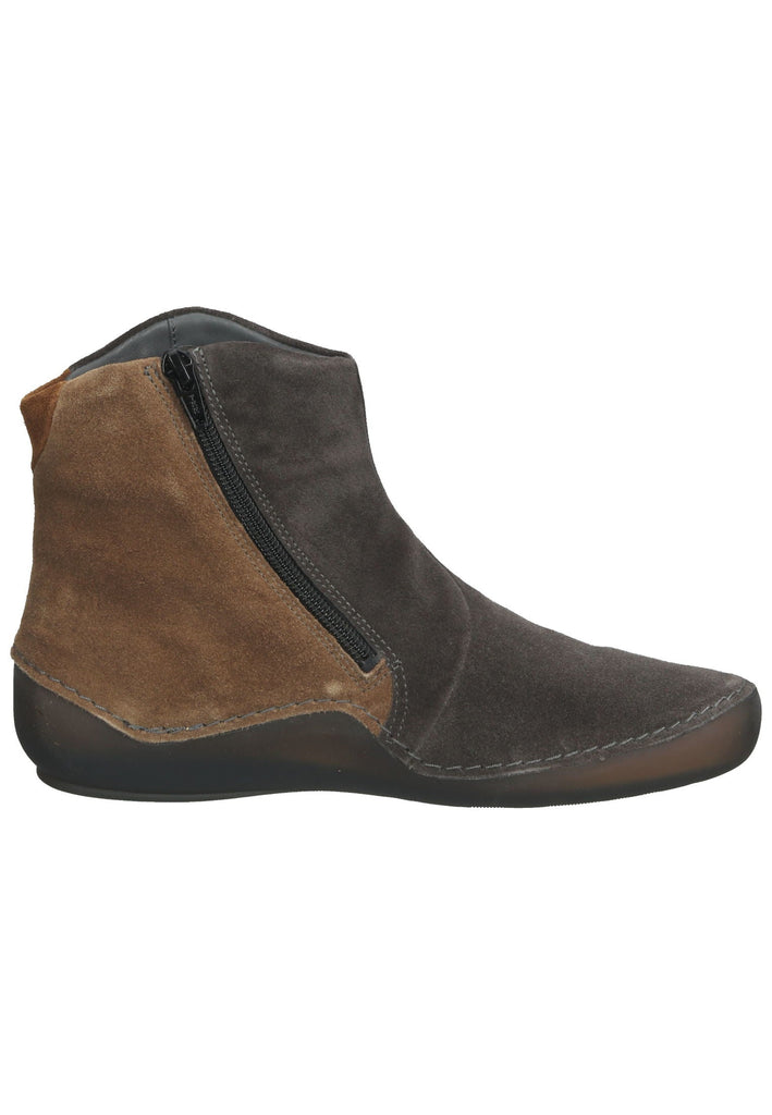 Think! Stiefelette Veloursleder Ash