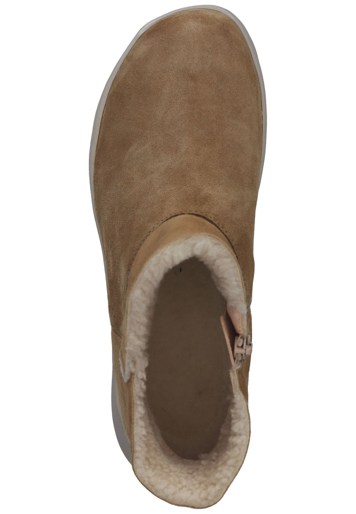 Think! Stiefelette Veloursleder Braun Warmfutter