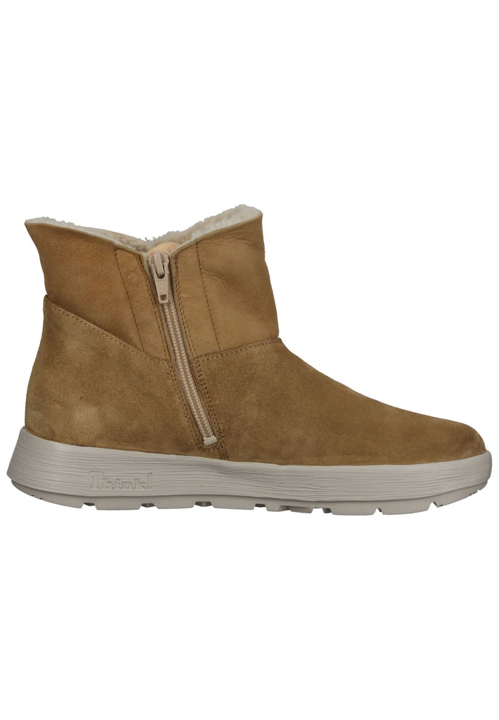Think! Stiefelette Veloursleder Braun Warmfutter
