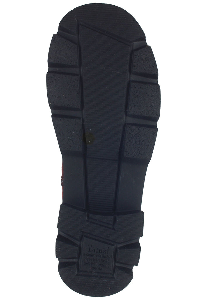 Think! Stiefelette Veloursleder Chianti Warmfutter
