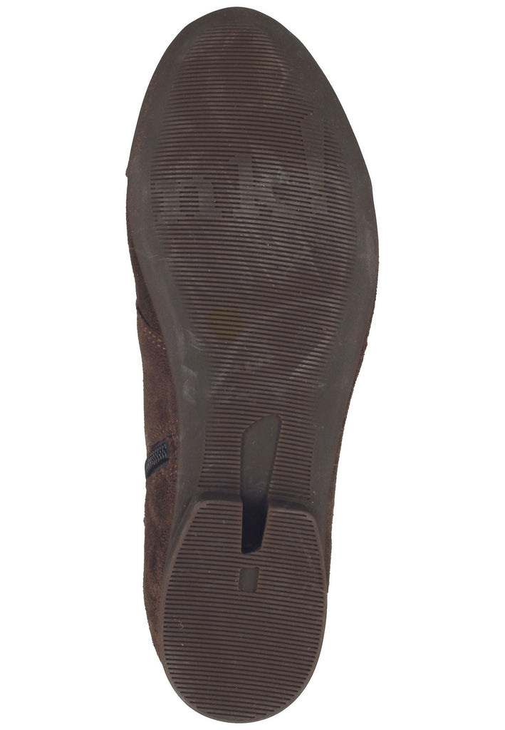 Think! Stiefelette Veloursleder Dunkelbraun