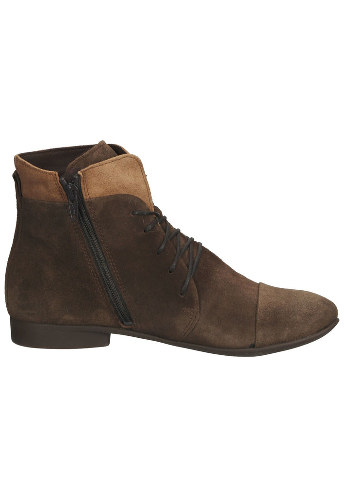 Think! Stiefelette Veloursleder Dunkelbraun