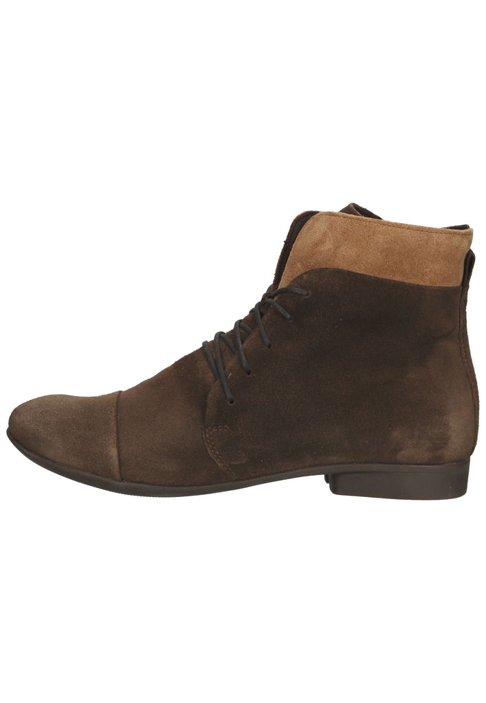 Think! Stiefelette Veloursleder Dunkelbraun