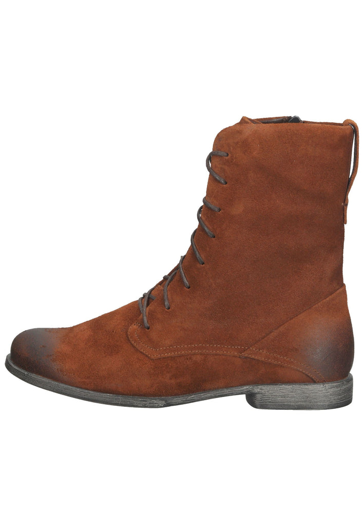 Think! Stiefelette Veloursleder Dunkelbraun