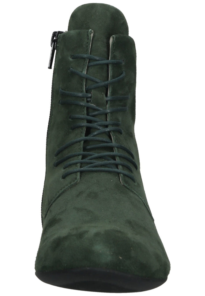Think! Stiefelette Veloursleder Dunkelgrün
