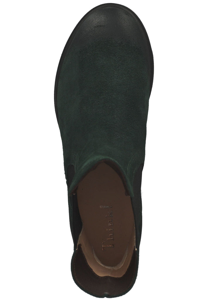 Think! Stiefelette Veloursleder Dunkelgrün