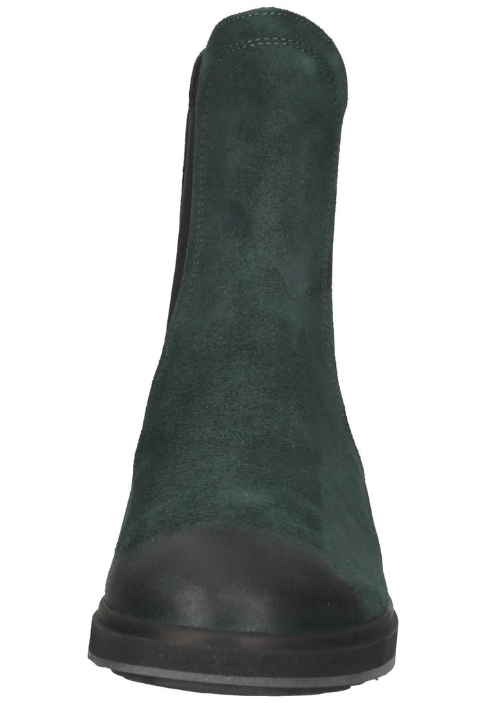 Think! Stiefelette Veloursleder Dunkelgrün