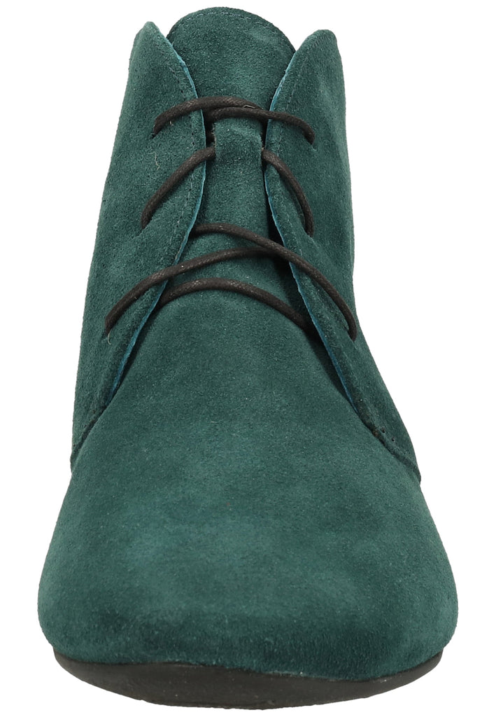 Think! Stiefelette Veloursleder Dunkelgrün