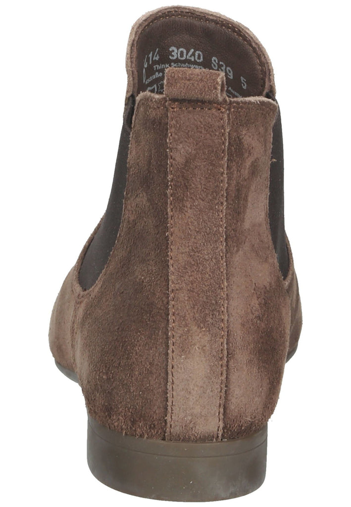 Think! Stiefelette Veloursleder Espresso