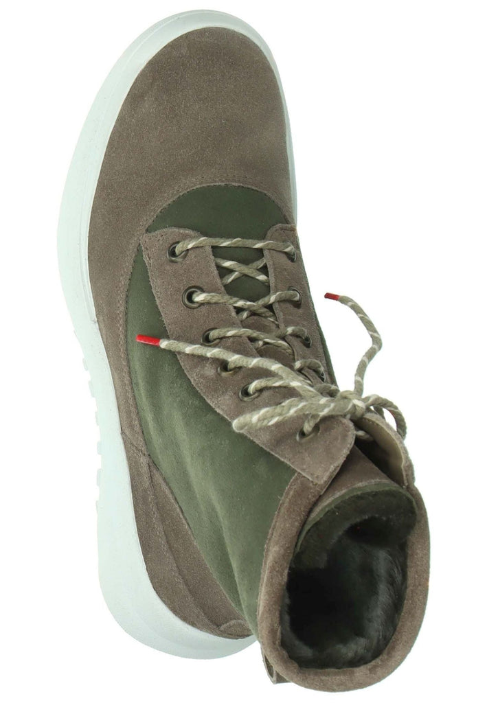 Think! Stiefelette Veloursleder Graphite Warmfutter