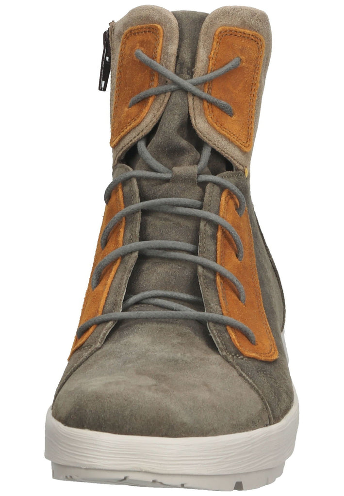 Think! Stiefelette Veloursleder Grau