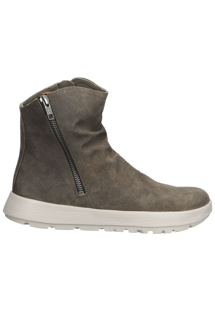 Think! Stiefelette Veloursleder Grau