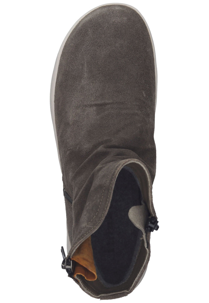 Think! Stiefelette Veloursleder Grau