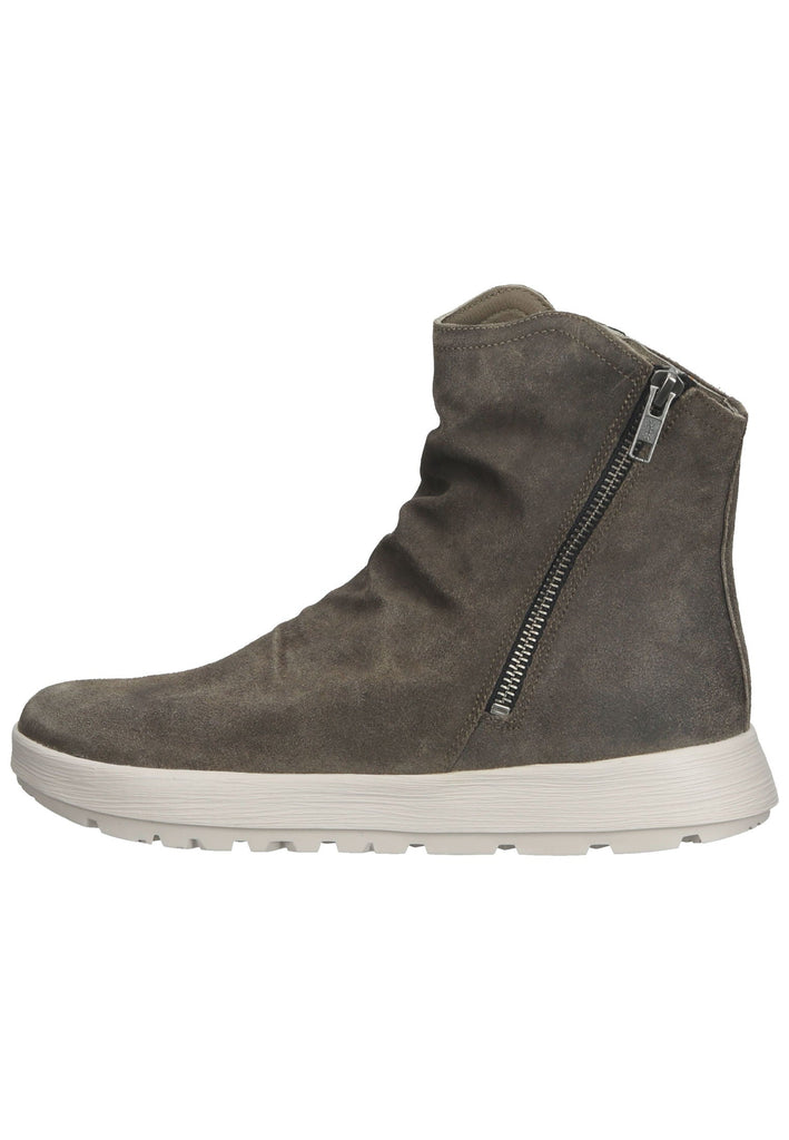 Think! Stiefelette Veloursleder Grau