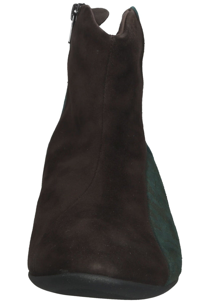 Think! Stiefelette Veloursleder Mokka