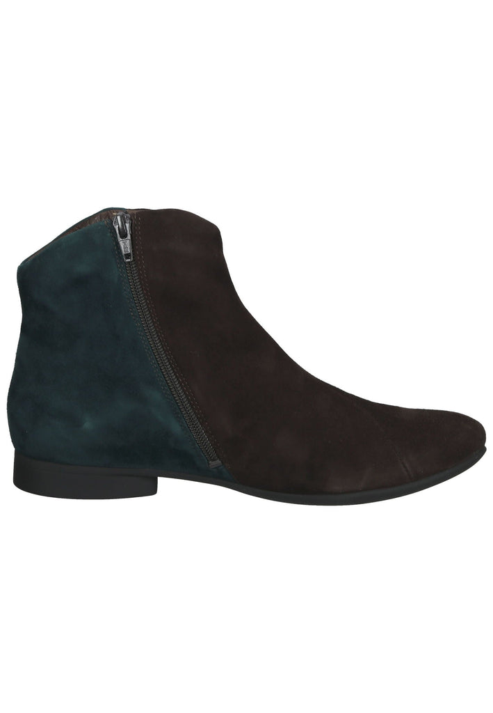 Think! Stiefelette Veloursleder Mokka