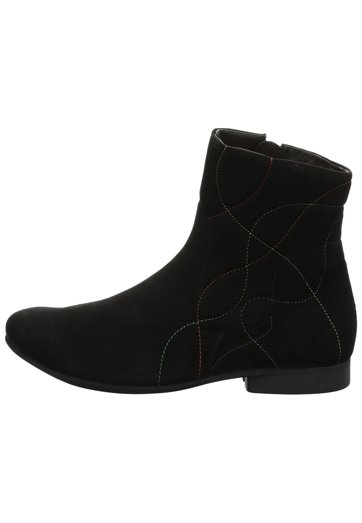 Think! Stiefelette Veloursleder Schwarz