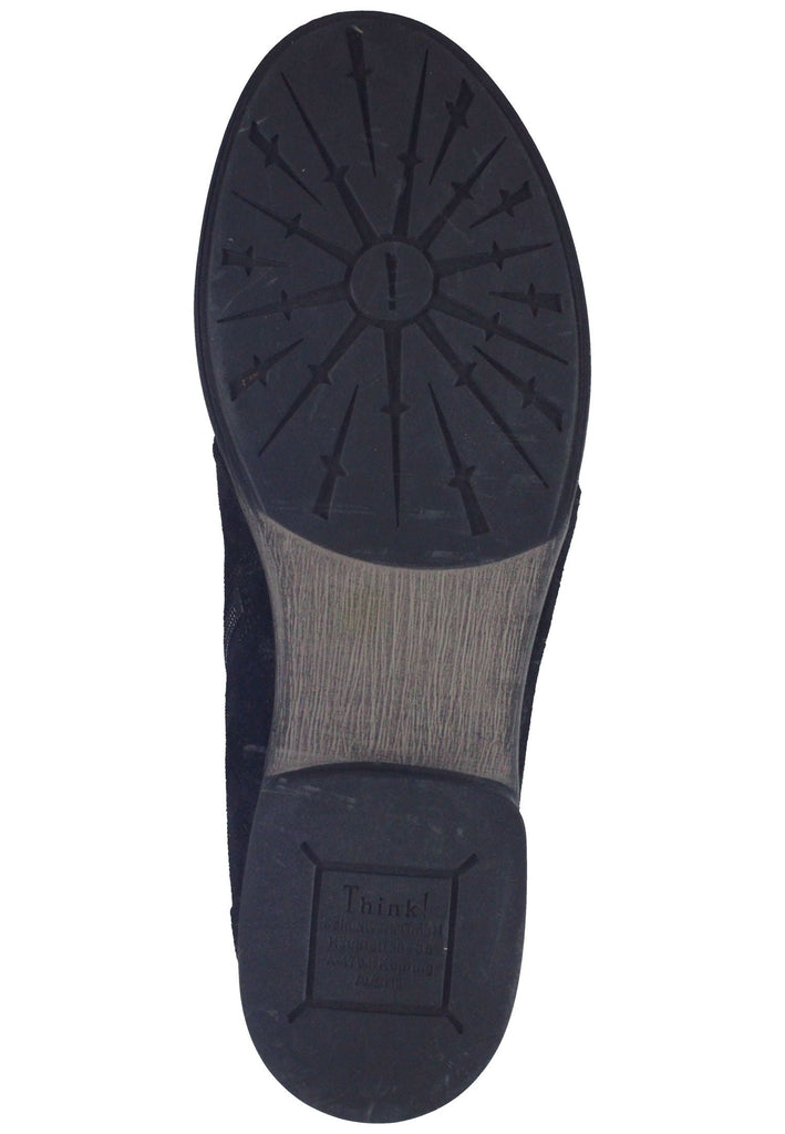 Think! Stiefelette Veloursleder Schwarz