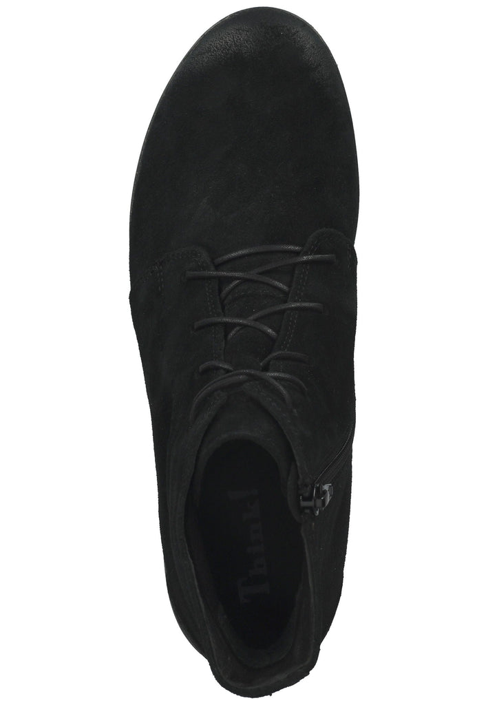 Think! Stiefelette Veloursleder Schwarz