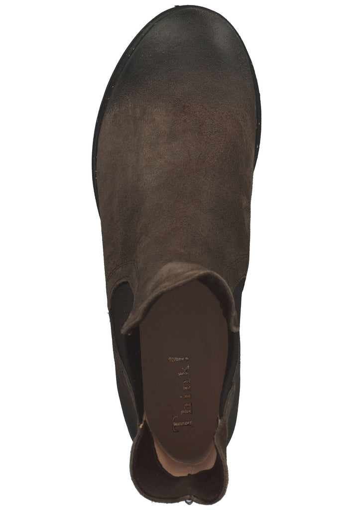 Think! Stiefelette Veloursleder Schwarz