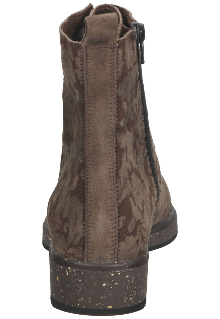 Think! Stiefelette Veloursleder Schwarz/Grau