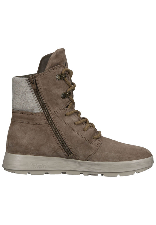 Think! Stiefelette Veloursleder Stone