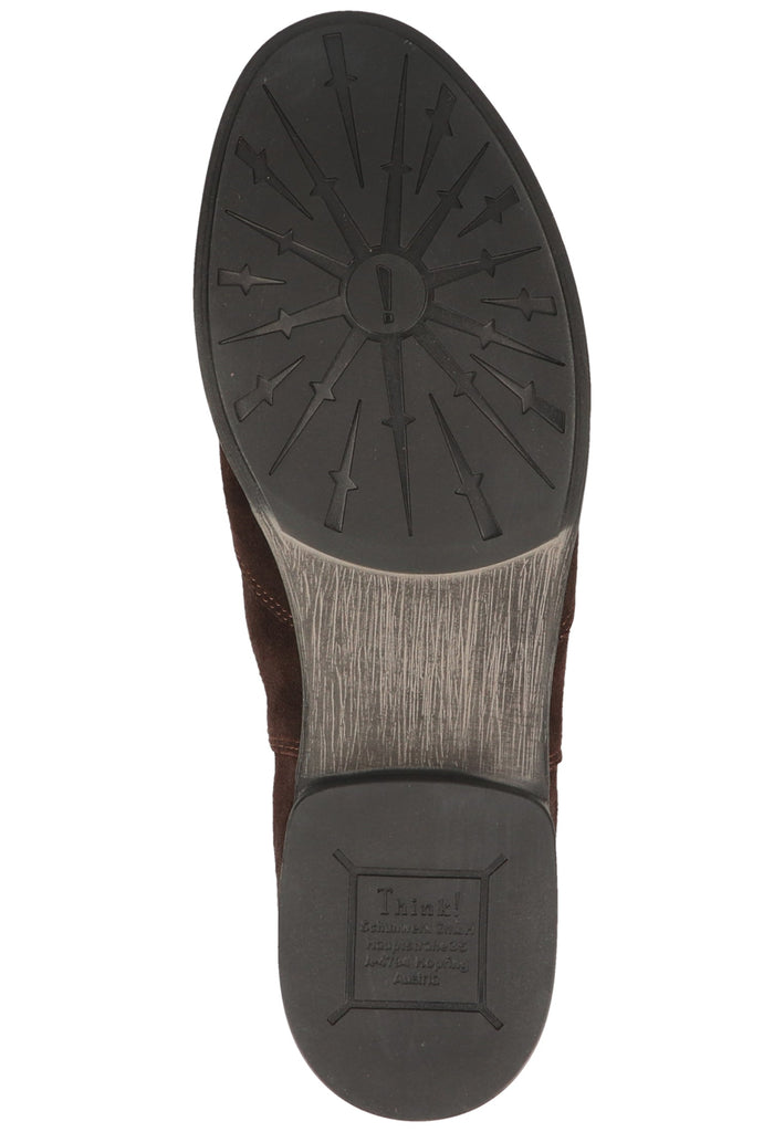 Think! Stiefelette Veloursleder/Textil Mocca