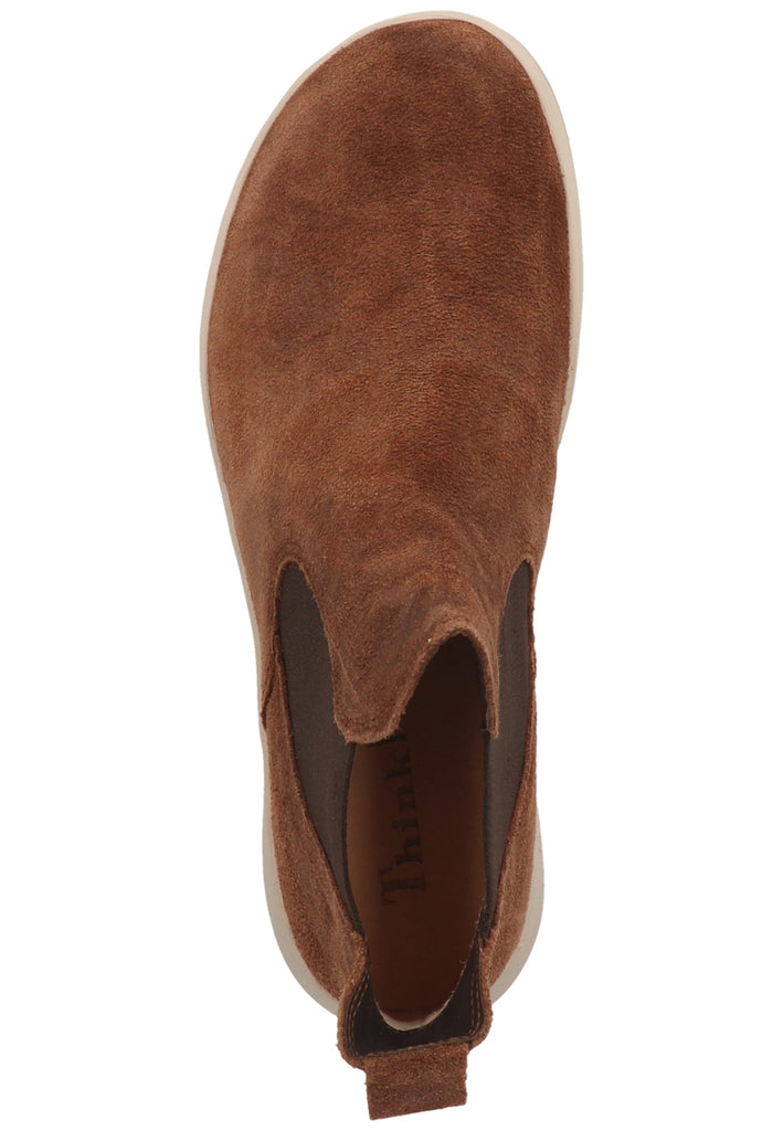 Think! Stiefelette Veloursleder/Textil Mokka