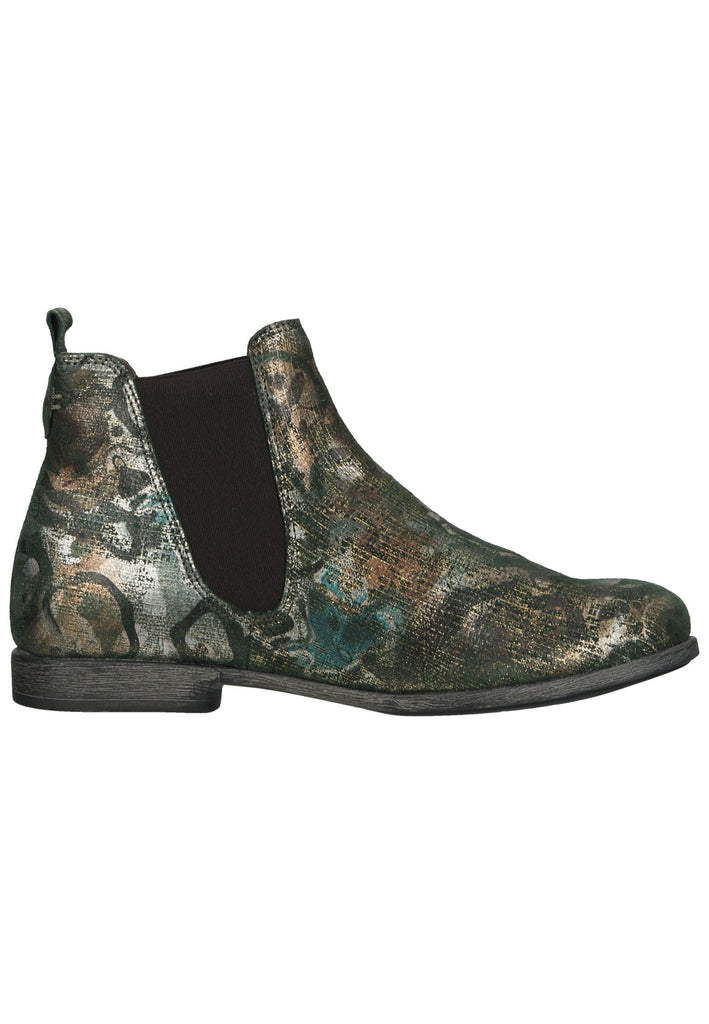 Think! Stiefelette Veloursleder/Textil Olive