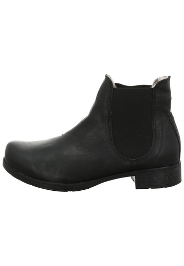 Stiefeletten Think! Stiefelette Leder/Textil Schwarz