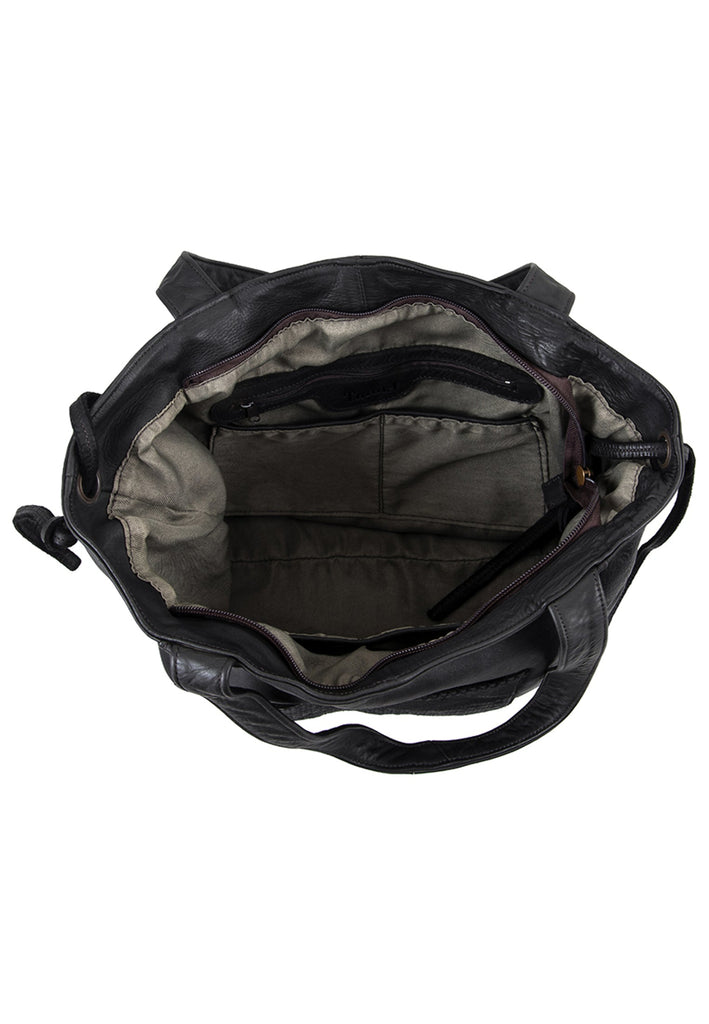 Think! Taschen Leder Grau