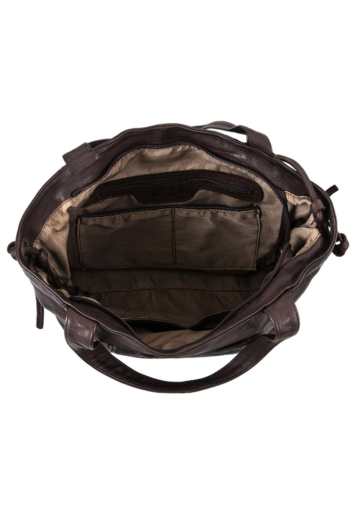 Think! Taschen Leder Mocca