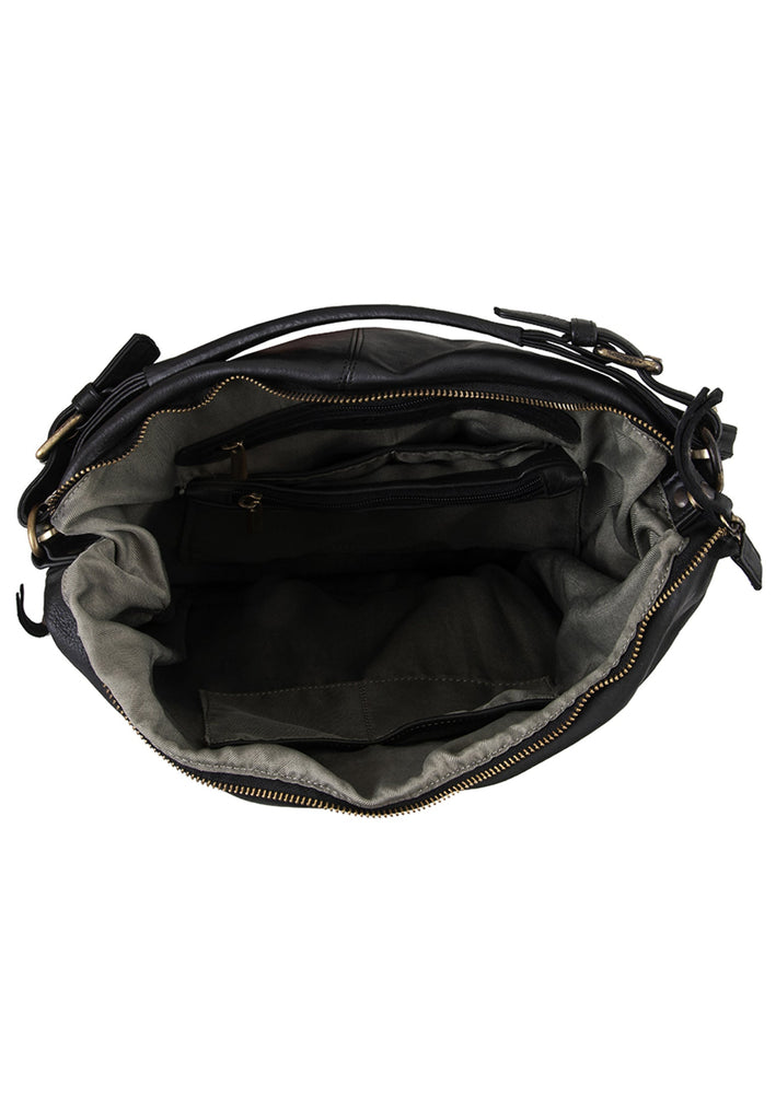 Think! Taschen Leder Schwarz