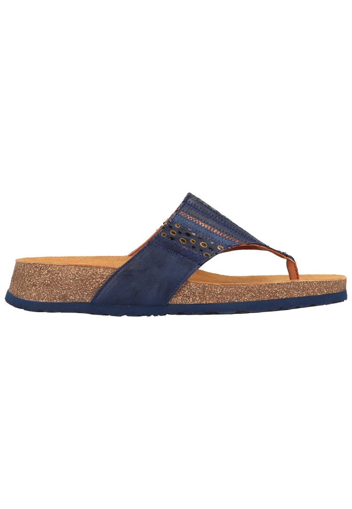 Think! Zehensteg Glattleder Blau