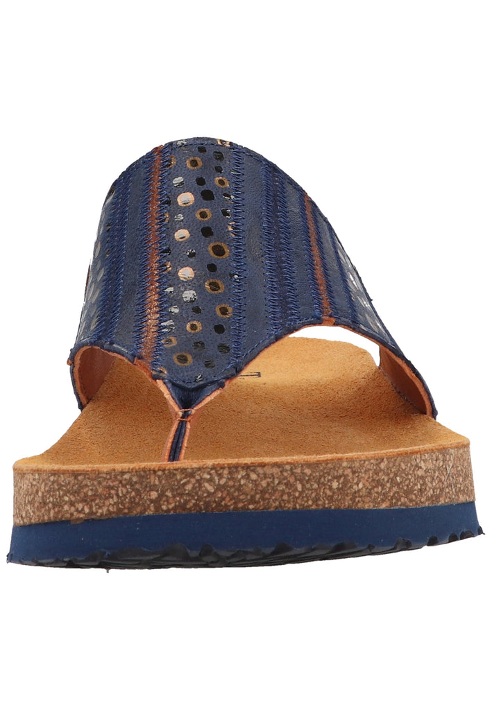 Think! Zehensteg Glattleder Blau