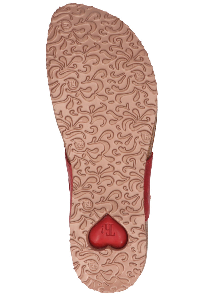 Think! Zehensteg Glattleder Cherry