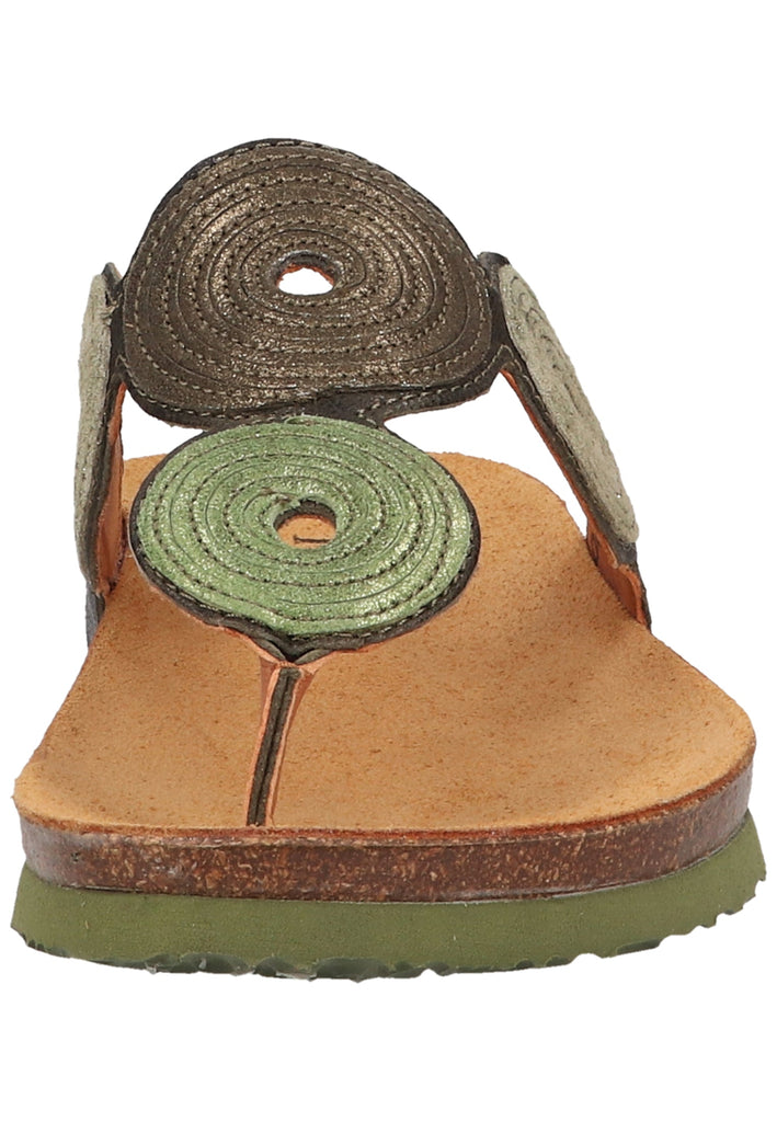 Think! Zehensteg Glattleder Oliv