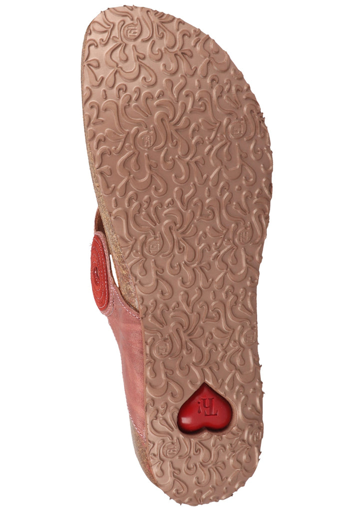 Think! Zehensteg Glattleder Rosa