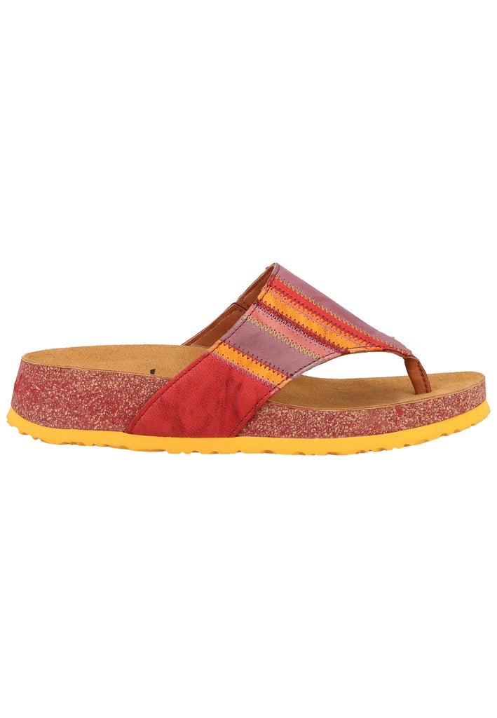 Think! Zehensteg Glattleder Rot