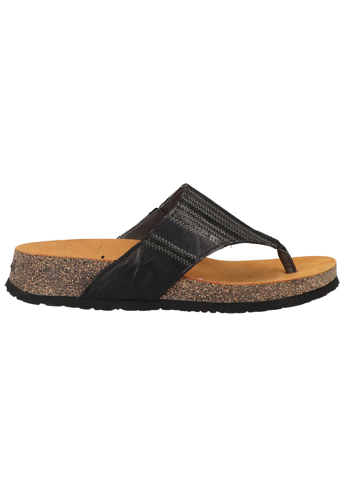 Think! Zehensteg Glattleder Schwarz